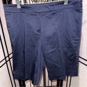 Classic Navy Women's Flat Front Shorts